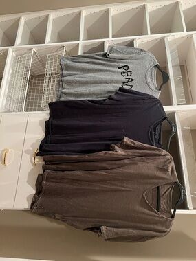 John Varvatos Trio Tee Set - Gray, Black, Brown